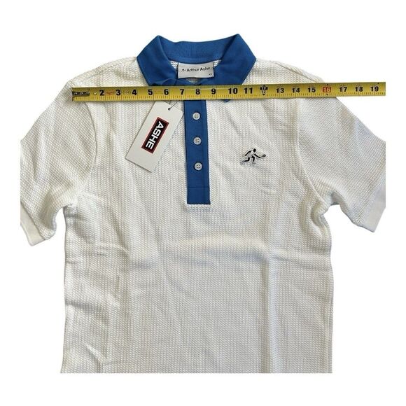 Arthur Ashe Rowing Blazers 1975 Blue White Tennis Polo XS Extra Small NWT Knit - Picture 3 of 10